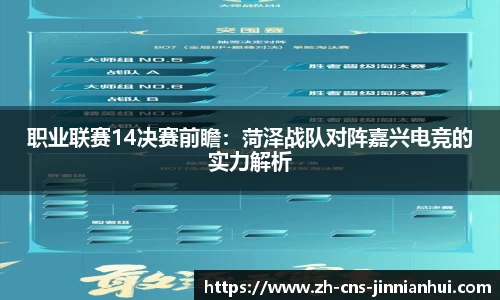 职业联赛14决赛前瞻：菏泽战队对阵嘉兴电竞的实力解析
